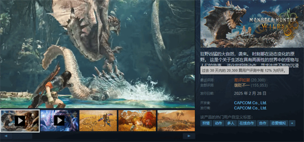 会改吗？卡普空正式回应《怪物猎人荒野》差评：“会认真审阅反馈