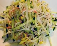 凉拌豆芽黄瓜的做法