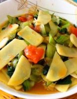 素炒油菜土豆片